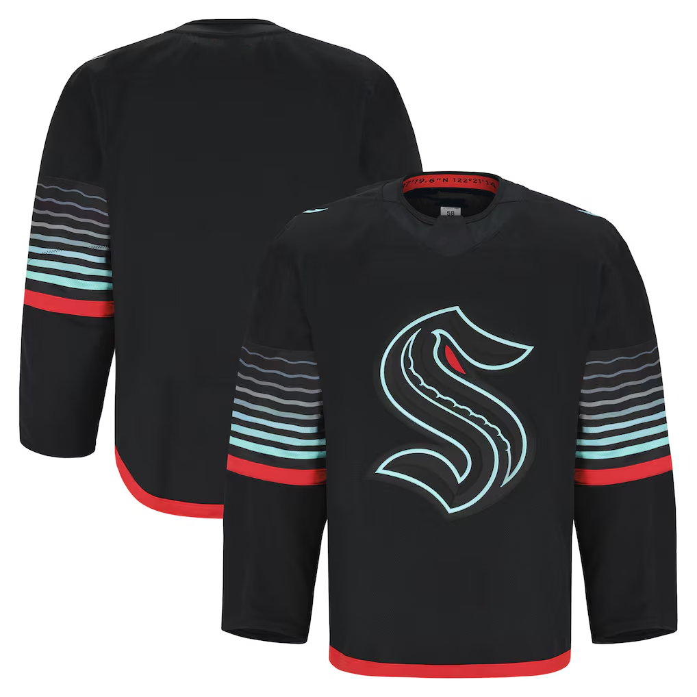 Fenge S.Kraken Black Alternate Authentic Pro Jerseys