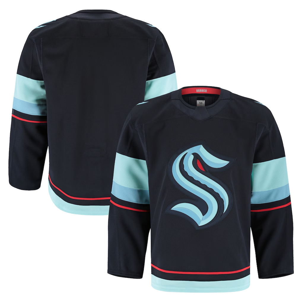 Fenge S.Kraken Deep Sea Blue Home Authentic Pro Jerseys