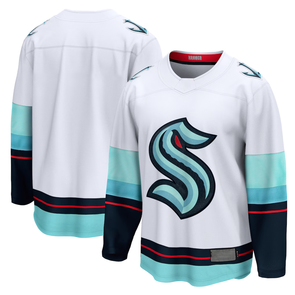Fenge S.Kraken White Away Breakaway Jerseys