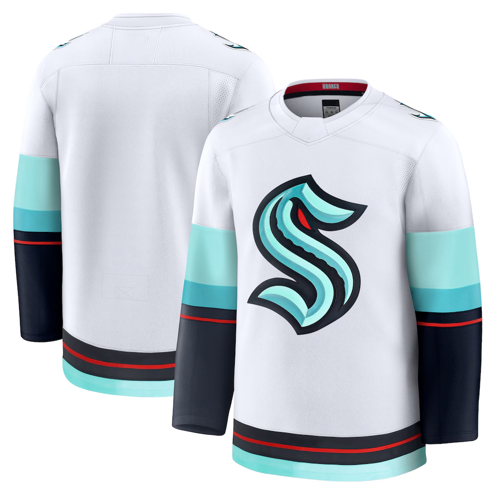 Fenge S.Kraken White Away Premium Jerseys