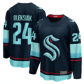 Fenge S.Kraken #24 Jamie Oleksiak Deep Sea Blue Home Breakaway Player Jerseys