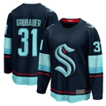Fenge S.Kraken #31 Philipp Grubauer Navy Home Breakaway Player Jerseys