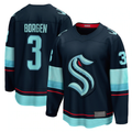 Fenge S.Kraken #3 Will Borgen Deep Sea Blue Home Breakaway Player Jerseys