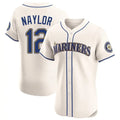 Fenge S.Mariners #12 Josh Naylor Player Cream Home Limited Elite Stitched Jerseys