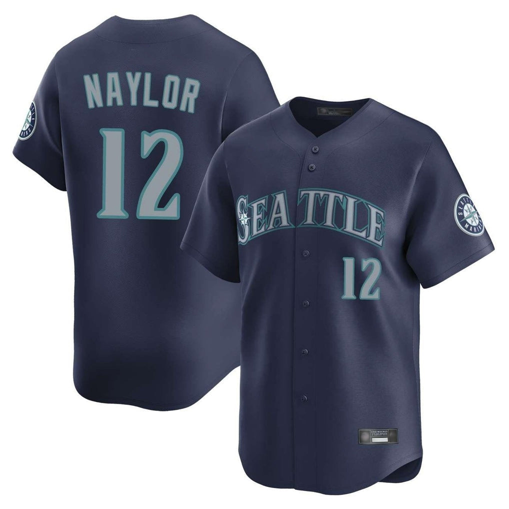 Fenge S.Mariners #12 Josh Naylor Player Navy Home Limited Stitched Jerseys