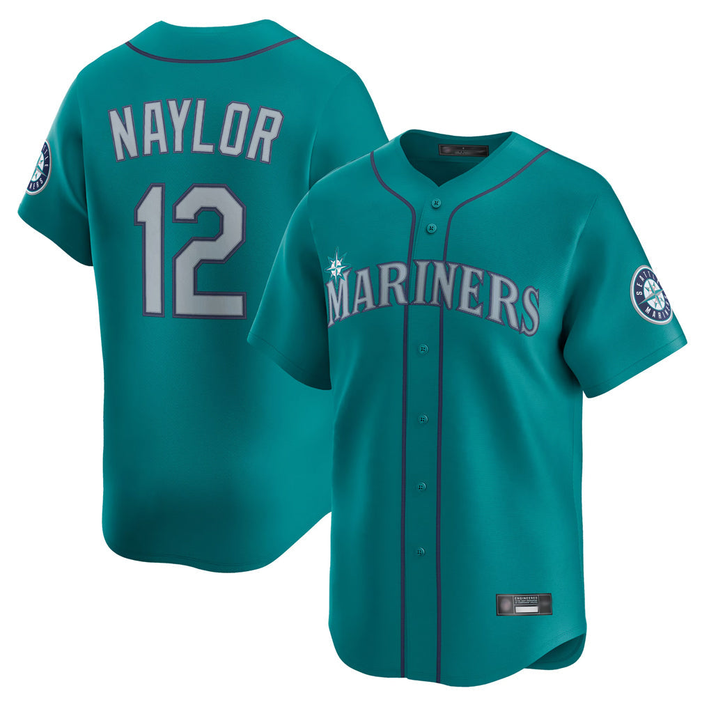 Fenge S.Mariners #12 Josh Naylor Player Teal Home Limited Stitched Jerseys