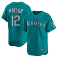 Fenge S.Mariners #12 Josh Naylor Player Teal Home Limited Stitched Jerseys