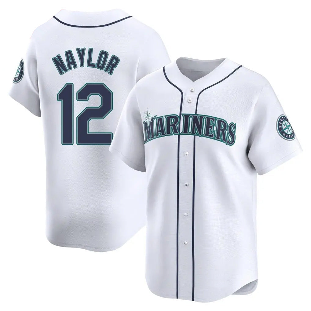 Fenge S.Mariners #12 Josh Naylor Player White Home Limited Stitched Jerseys
