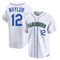 Fenge S.Mariners #12 Josh Naylor Player White Pitch Fashion Game Stitched Jerseys