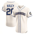Fenge S.Mariners #20 Luke Raley Player Cream Home Limited Elite Stitched Jerseys