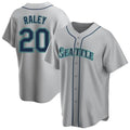 Fenge S.Mariners #20 Luke Raley Player Gray Home Game Stitched Jerseys