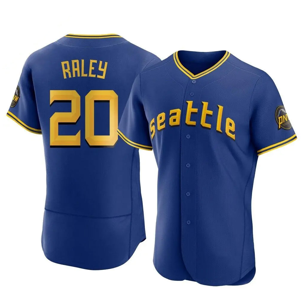 Fenge S.Mariners #20 Luke Raley Player Royal City Connect Home Limited Elite Stitched Jerseys