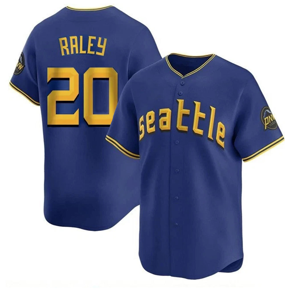 Fenge S.Mariners #20 Luke Raley Player Royal City Connect Home Limited Stitched Jerseys