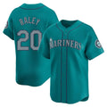 Fenge S.Mariners #20 Luke Raley Player Teal Home Limited Stitched Jerseys