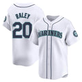 Fenge S.Mariners #20 Luke Raley Player White Home Limited Stitched Jerseys