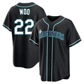 Fenge S.Mariners #22 Bryan Woo Player Black Fashion Home Limited Stitched Jerseys