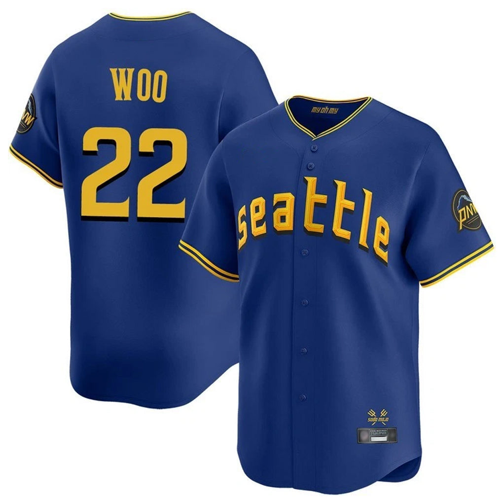 Fenge S.Mariners #22 Bryan Woo Player Royal City Connect Home Limited Stitched Jerseys