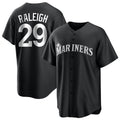 Fenge S.Mariners #29 Cal Raleigh Player Black Home Limited Stitched Jerseys