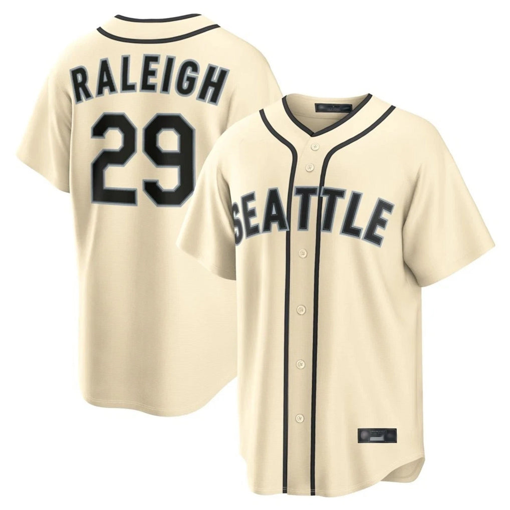 Fenge S.Mariners #29 Cal Raleigh Player Cream 2026 Home Limited Stitched Jerseys