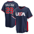 Fenge S.Mariners #29 Cal Raleigh Player Navy USA 2026 World Classic Game Stitched Jerseys