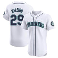 Fenge S.Mariners #29 Cal Raleigh Player White Home Limited Elite Stitched Jerseys