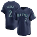 Fenge S.Mariners #2 Cole Young Player Navy Home Limited Stitched Jerseys
