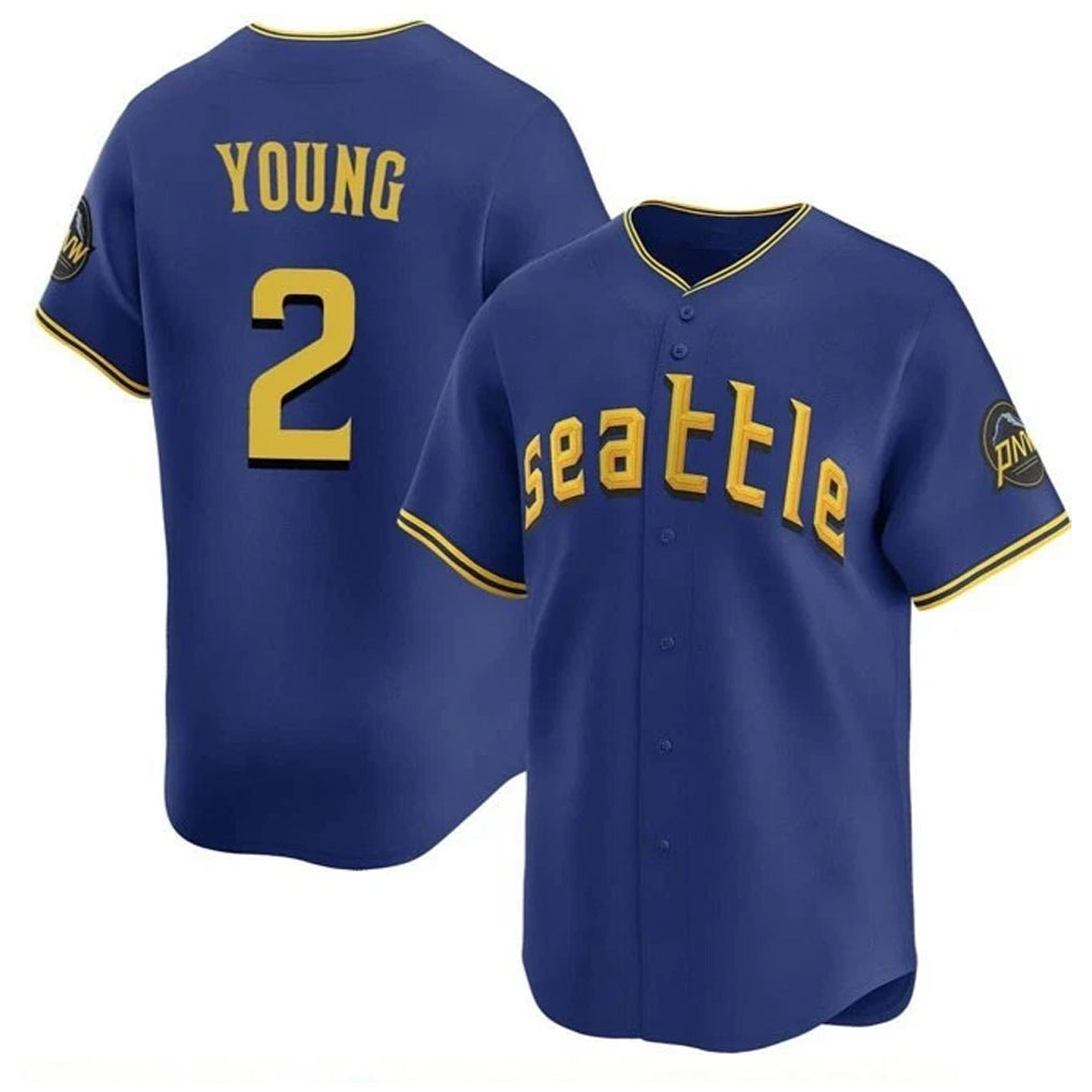 Fenge S.Mariners #2 Cole Young Player Royal City Connect Home Limited Stitched Jerseys