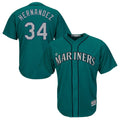 Fenge S.Mariners #34 Felix Hernandez Player Teal Majestic Cool Base Limited Stitched Jerseys