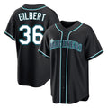 Fenge S.Mariners #36 Logan Gilbert Player Black Fashion Home Limited Stitched Jerseys