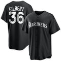Fenge S.Mariners #36 Logan Gilbert Player Black Home Limited Stitched Jerseys