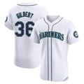 Fenge S.Mariners #36 Logan Gilbert Player White Home Limited Elite Stitched Jerseys