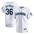 Fenge S.Mariners #36 Logan Gilbert Player White Home Limited Stitched Jerseys