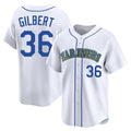 Fenge S.Mariners #36 Logan Gilbert Player White Throwback Cooperstown Collection Limited Game Stitched Jerseys