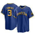 Fenge S.Mariners #3 J.P. Crawford Player Royal City Connect Home Game Stitched Jerseys