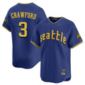 Fenge S.Mariners #3 J.P. Crawford Player Royal City Connect Home Limited Stitched Jerseys