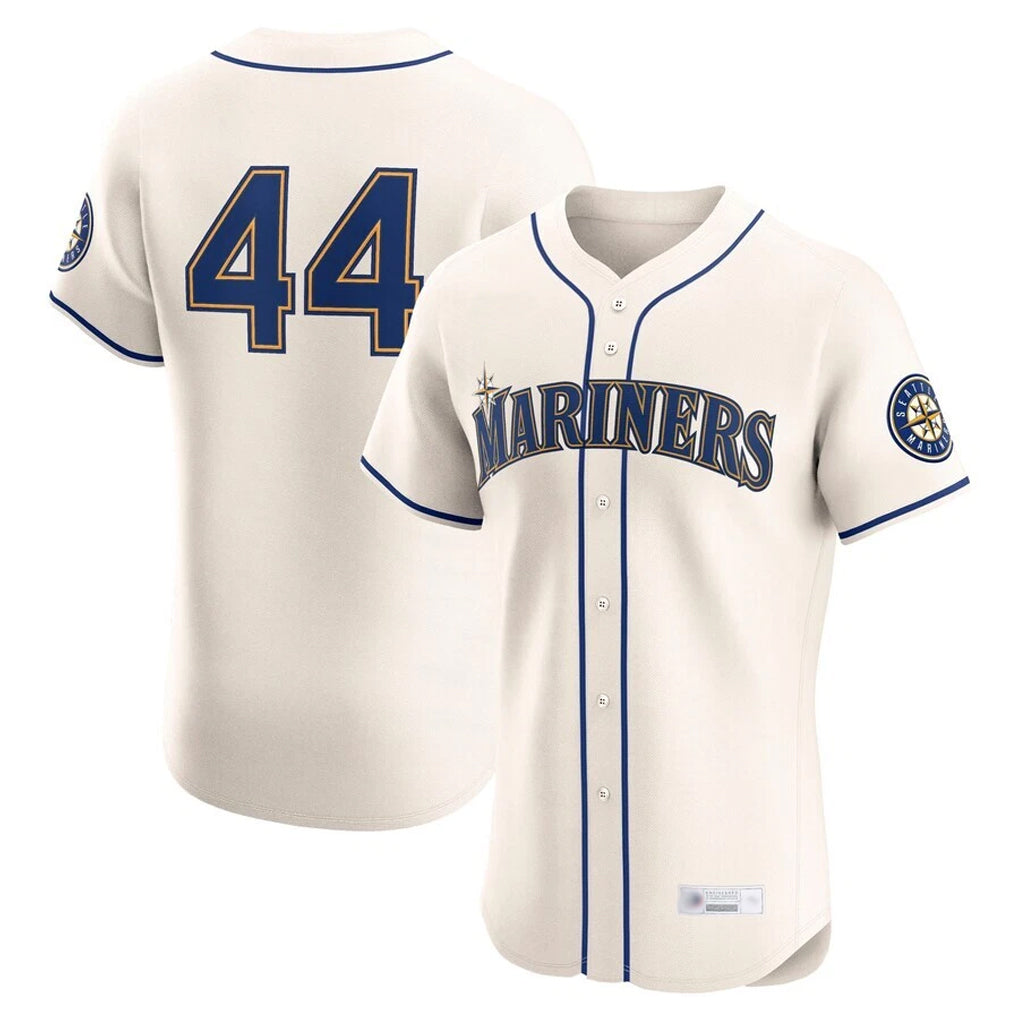 Fenge S.Mariners #44 Julio Rodriguez Player Cream Home Limited Elite Stitched Jerseys