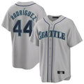 Fenge S.Mariners #44 Julio Rodriguez Player Gray Home Game Stitched Jerseys
