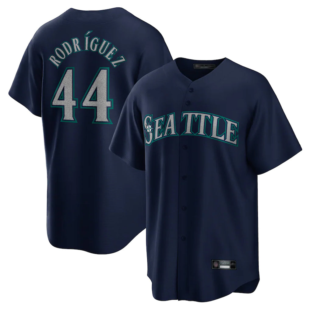 Fenge S.Mariners #44 Julio Rodriguez Player Navy Home Game Stitched Jerseys