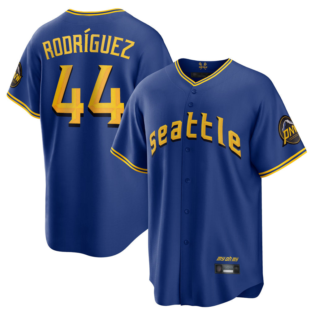 Fenge S.Mariners #44 Julio Rodriguez Player Royal City Connect Home Game Stitched Jerseys
