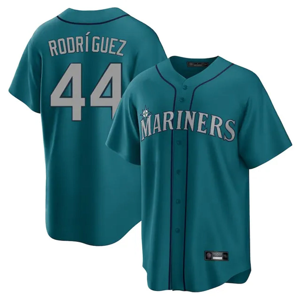 Fenge S.Mariners #44 Julio Rodriguez Player Teal Home Game Stitched Jerseys