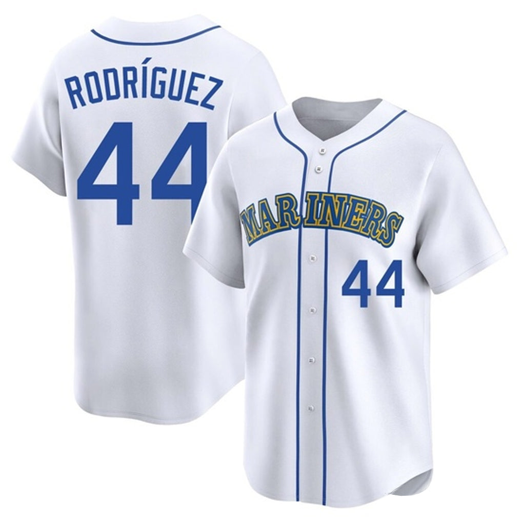 Fenge S.Mariners #44 Julio Rodriguez Player White Pitch Fashion Game Stitched Jerseys