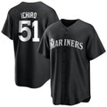 Fenge S.Mariners #51 Ichiro Suzuki Player Black Home Limited Stitched Jerseys