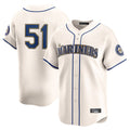 Fenge S.Mariners #51 Ichiro Suzuki Player Cream Home Limited Stitched Jerseys