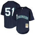 Fenge S.Mariners #51 Ichiro Suzuki Player Navy Majestic Cool Base Game Stitched Jerseys