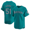 Fenge S.Mariners #51 Ichiro Suzuki Player Teal Home Limited Stitched Jerseys