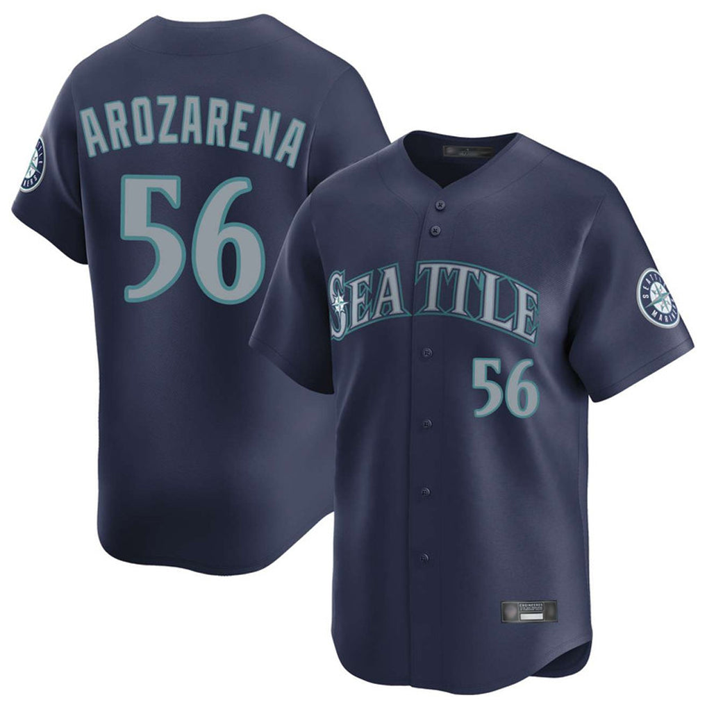Fenge S.Mariners #56 Randy Arozarena Player Navy Home Limited Stitched Jerseys
