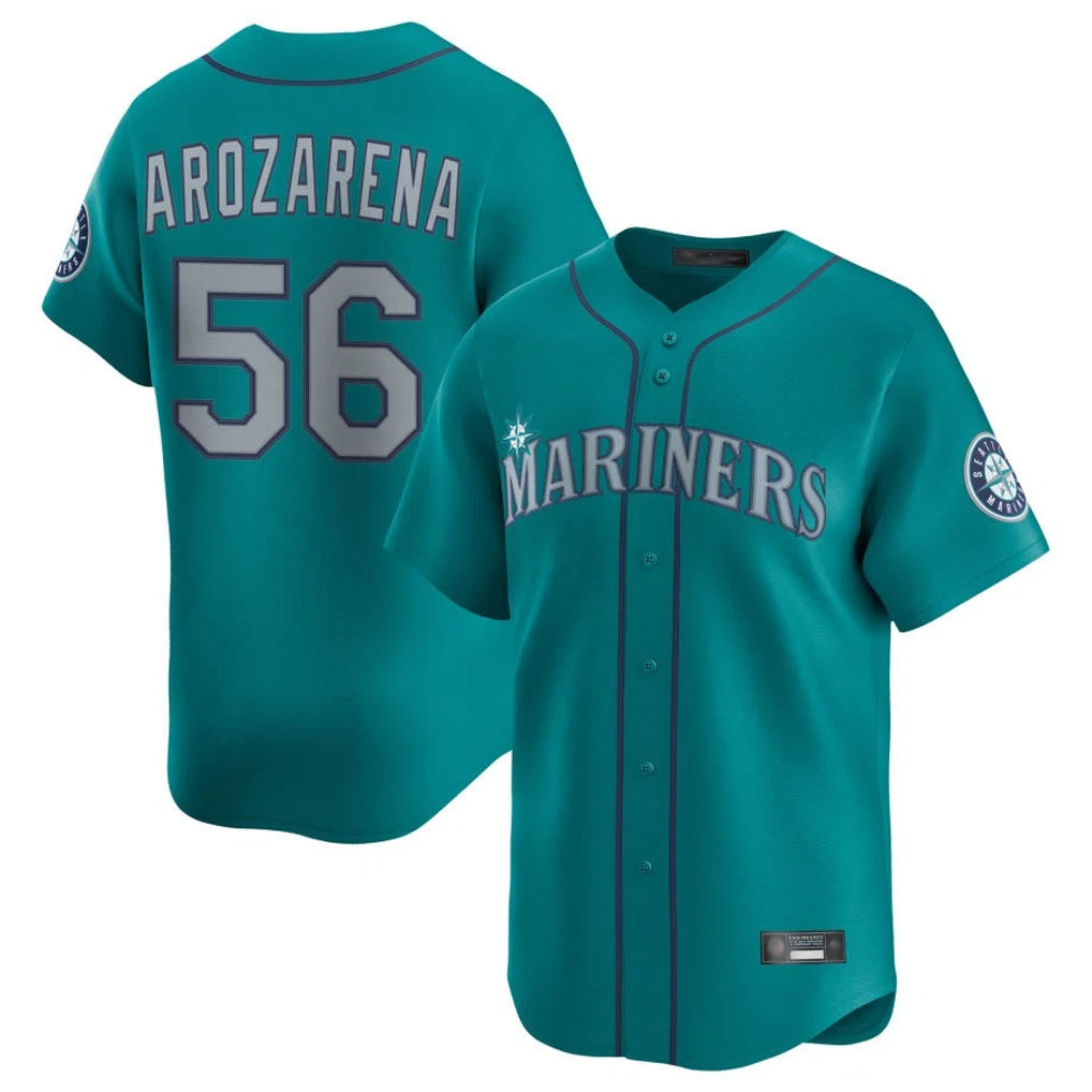 Fenge S.Mariners #56 Randy Arozarena Player Teal Home Limited Stitched Jerseys