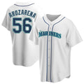 Fenge S.Mariners #56 Randy Arozarena Player White Home Game Stitched Jerseys