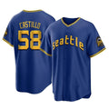 Fenge S.Mariners #58 Luis Castillo Player Royal City Connect Home Game Stitched Jerseys