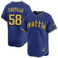 Fenge S.Mariners #58 Luis Castillo Player Royal City Connect Home Limited Stitched Jerseys